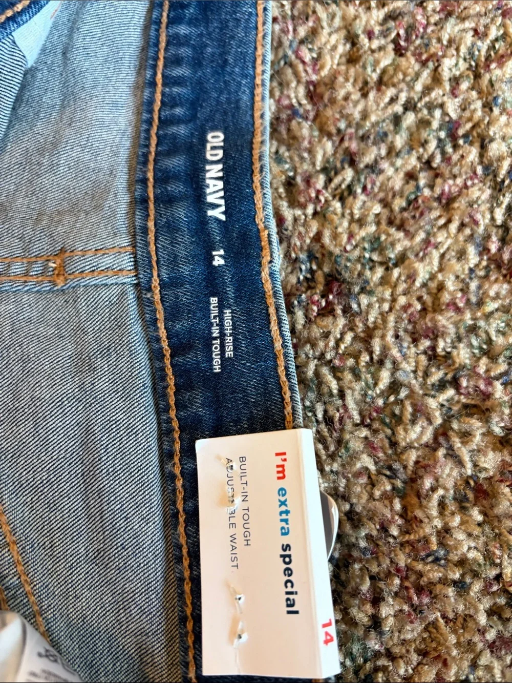 Old Navy Girls Medium Blue Distressed Denim Shorts